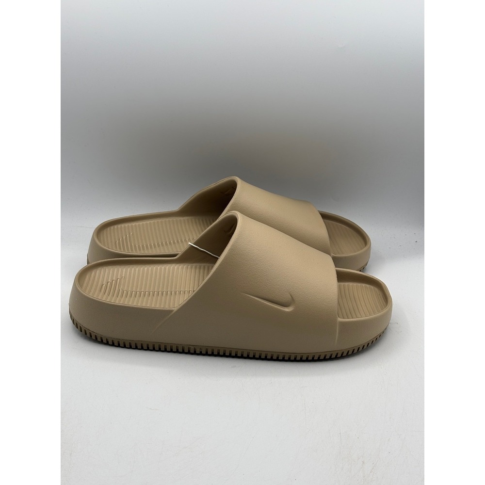 Nike Calm Slide Shoes Men Size 13 Khaki Tan Casual Sandal FD4116-201